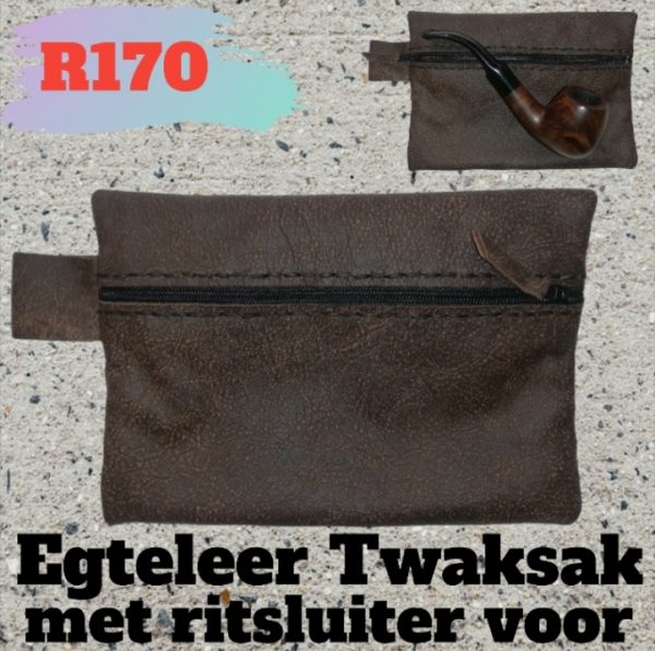 Egteleer Twaksak met ritsluiter voor