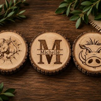 Hout Coasters 10cm